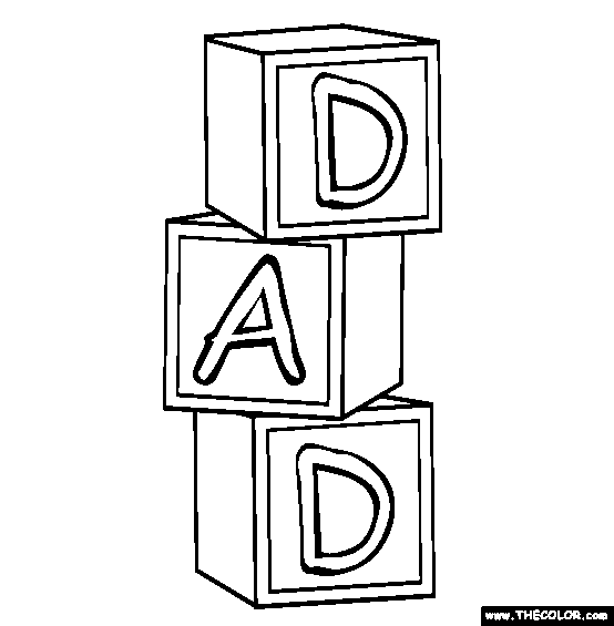 Fathers day online coloring pages