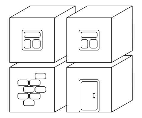 Building blocks coloring page free printable coloring pages