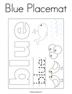 Blue coloring pages