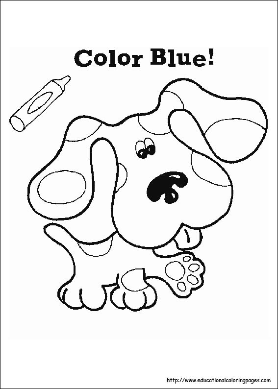 Blues clues coloring sheets