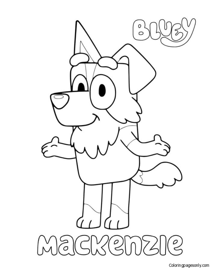 Bluey coloring pages printable for free download