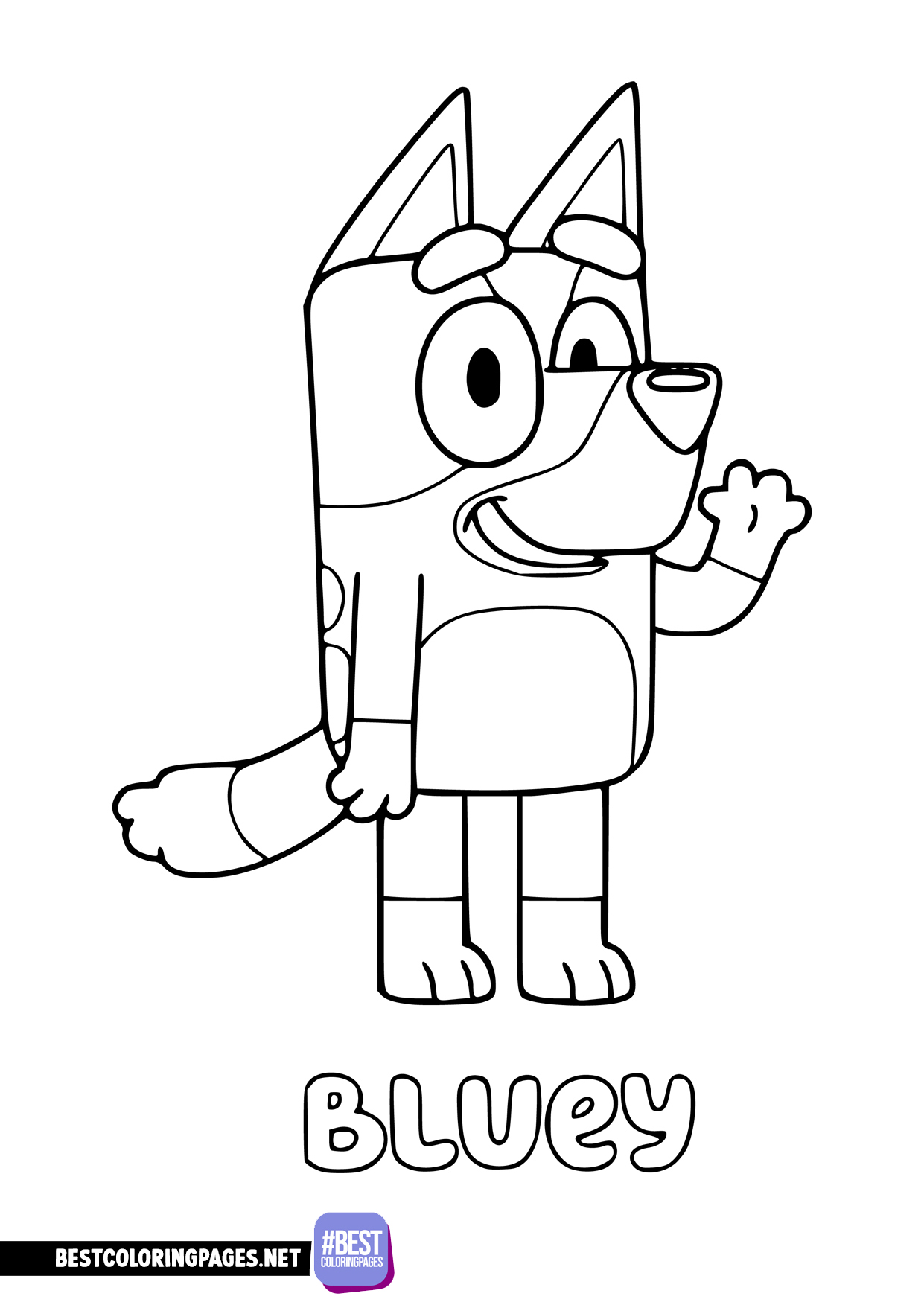 Bluey coloring pages