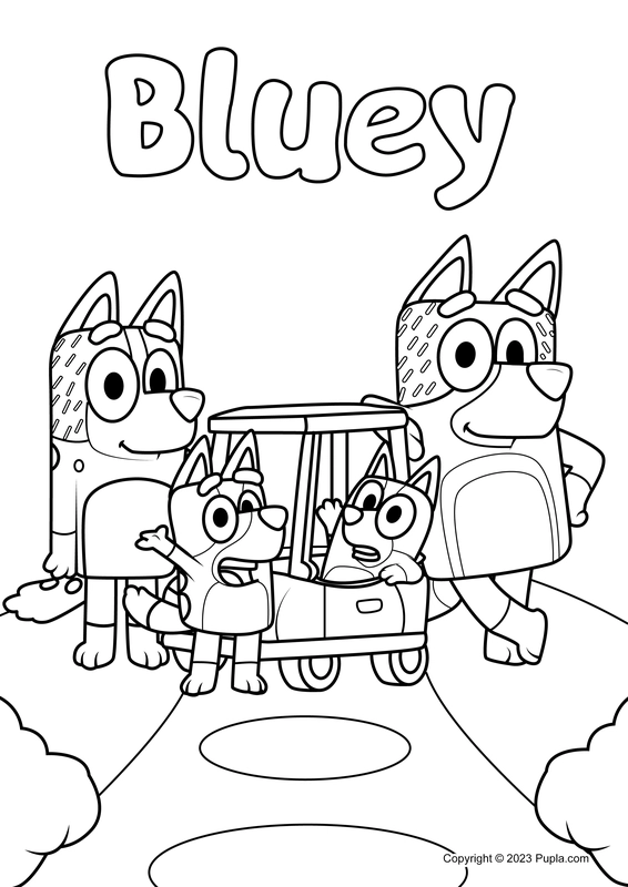 Ðï bluey family photo