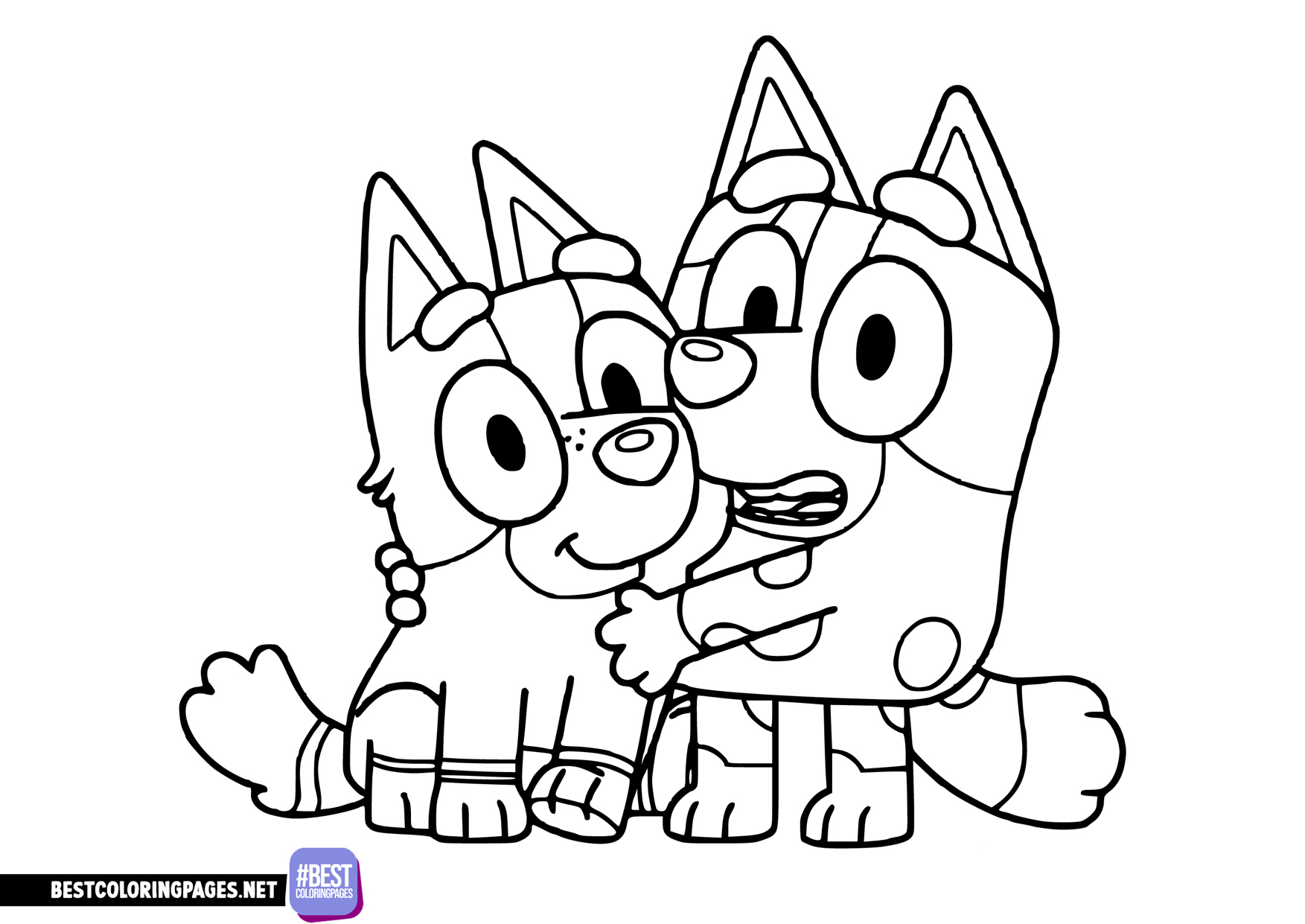 Bluey coloring pages