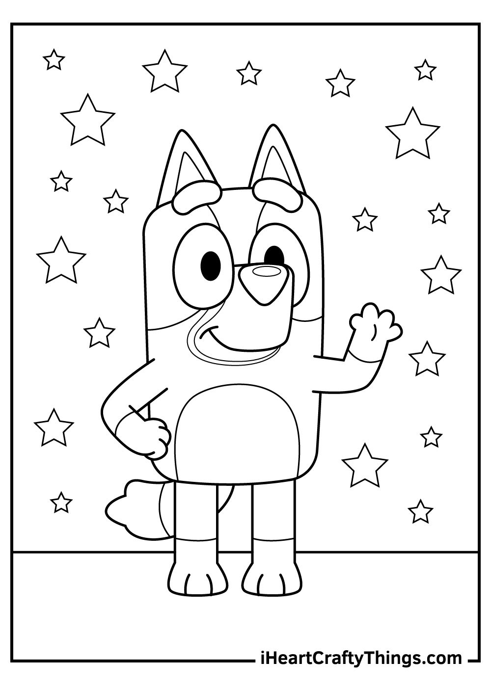 Bluey coloring pages free printables