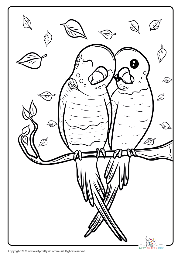 Bird coloring pages