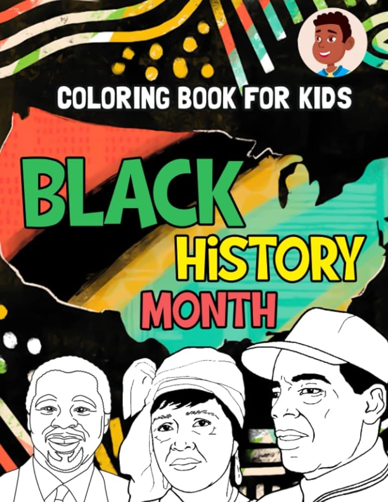 Black history month coloring book african american premium coloring pages with iconic history legends boost creativity and education for kids adults davila rosalie books