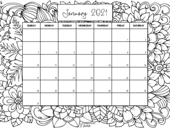 Calendar coloring book by homeschoolin mama tpt