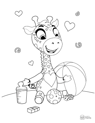 Cartoon coloring book free printable pages pdf by