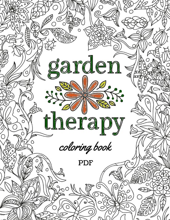 Lifes a garden adult coloring page