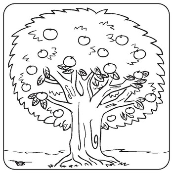 Tree coloring book for kids tree coloring pages by abdell hida