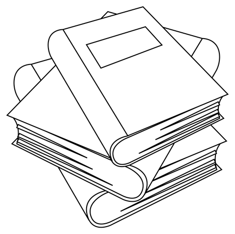 Books coloring page free printable coloring pages