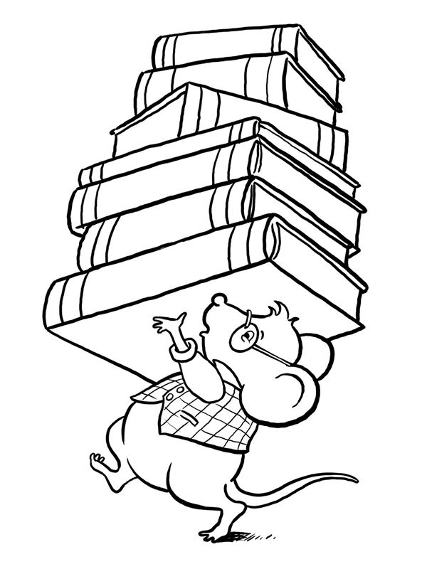 Books coloring pages