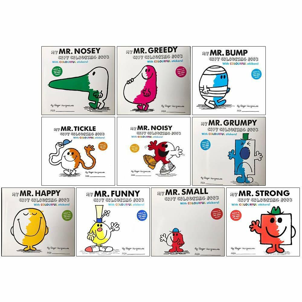 Mr men louring book with lourful stickers