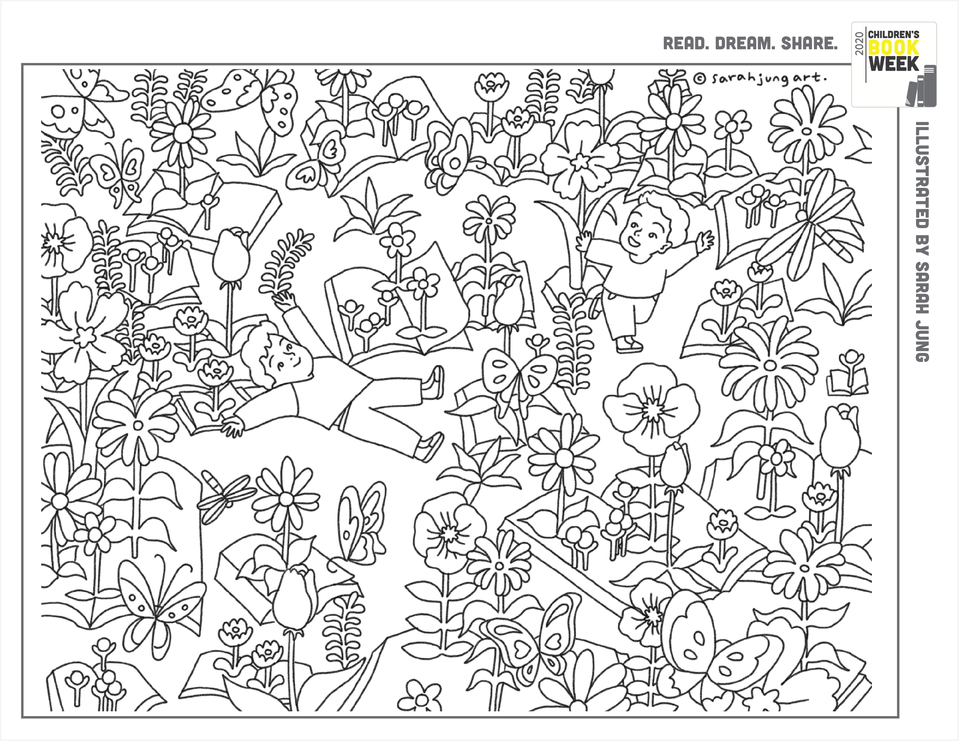 Coloring book pages â every child a reader