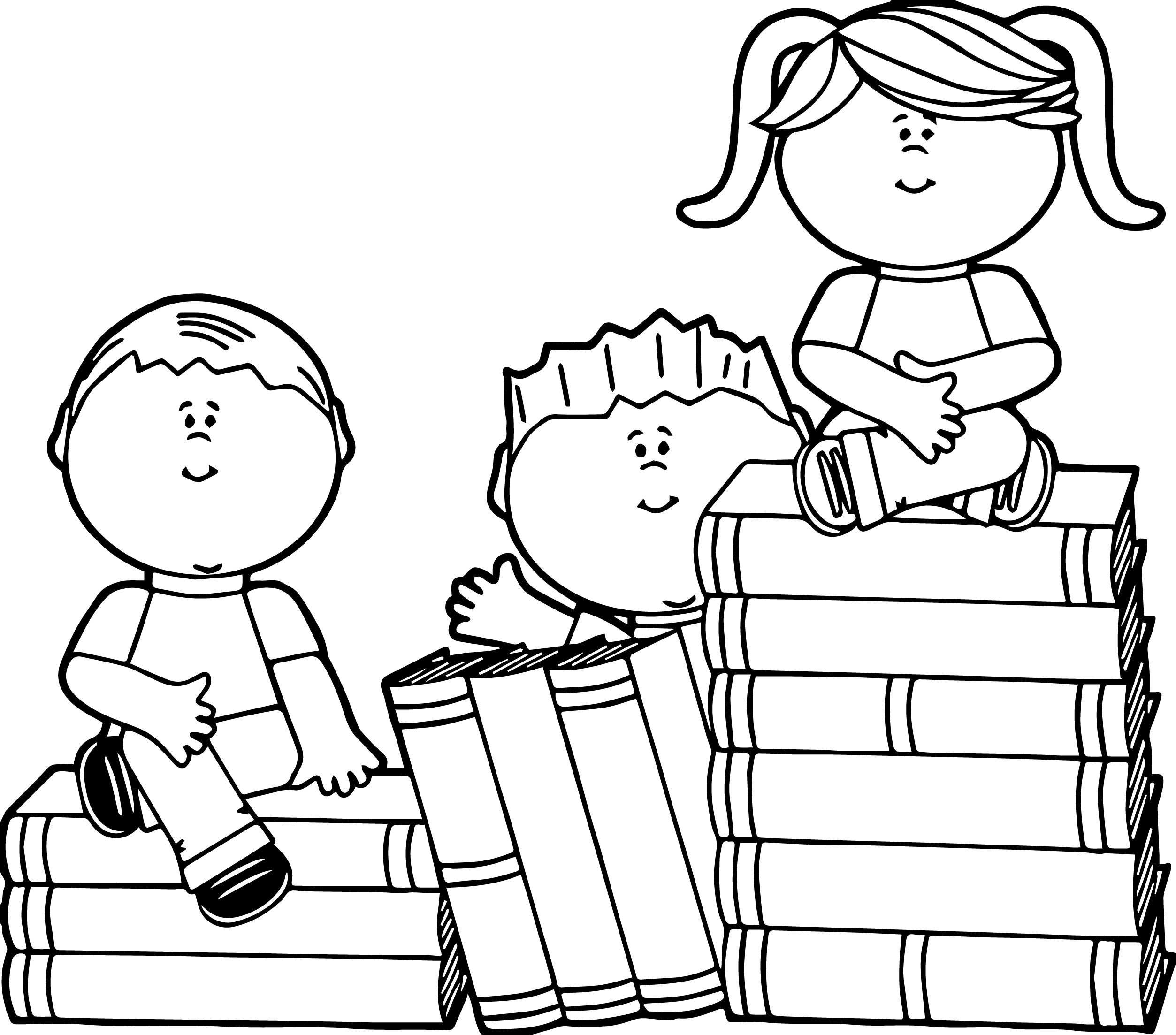 Books coloring pages