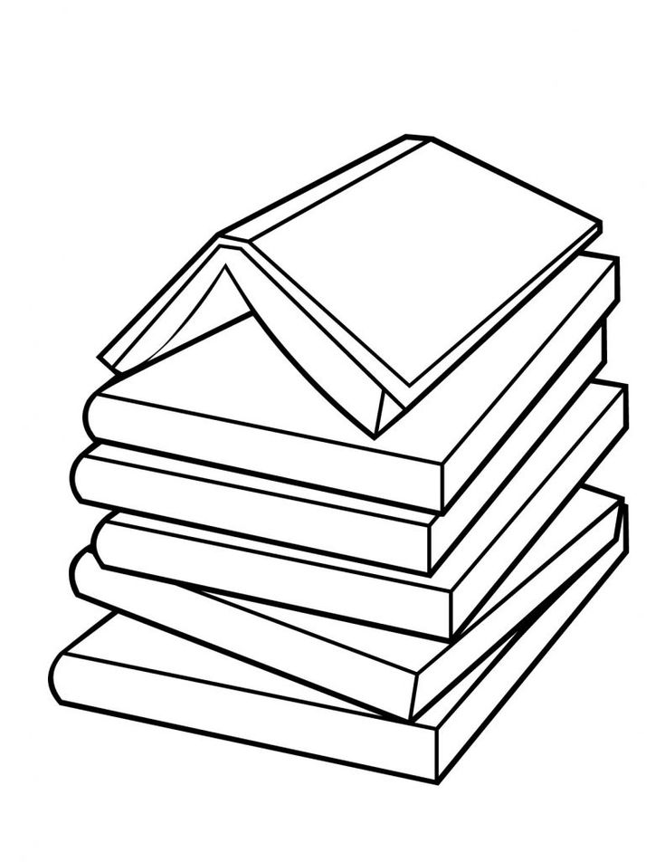 Books coloring pages