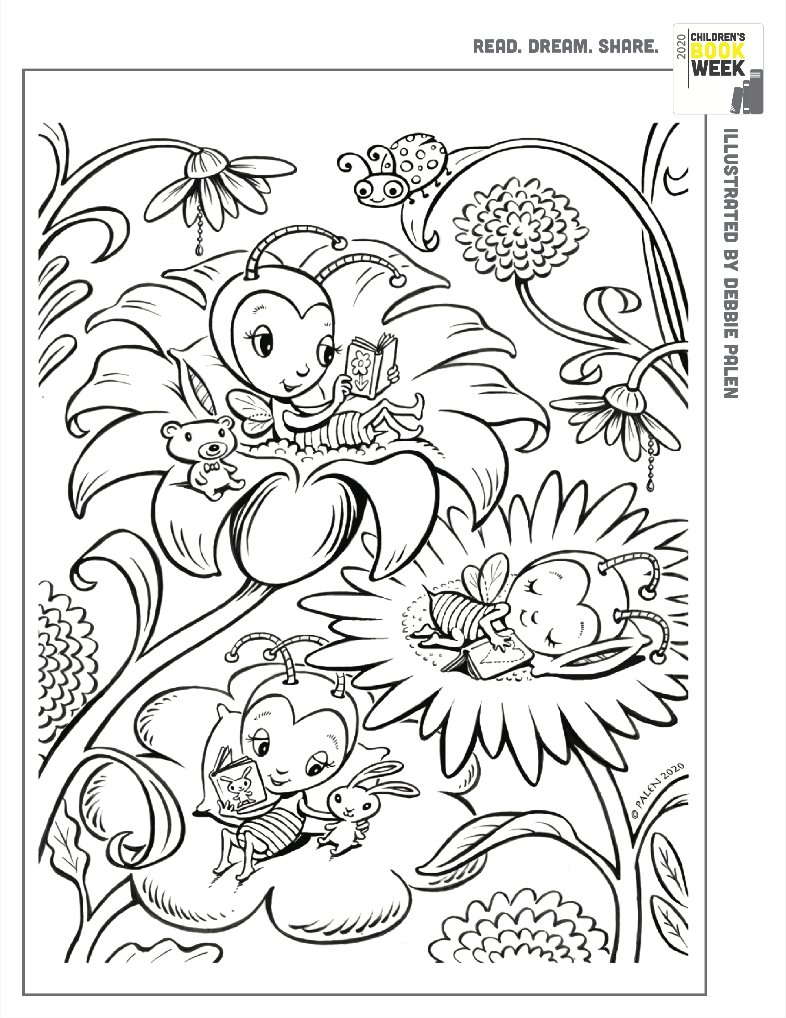 Coloring book pages â every child a reader