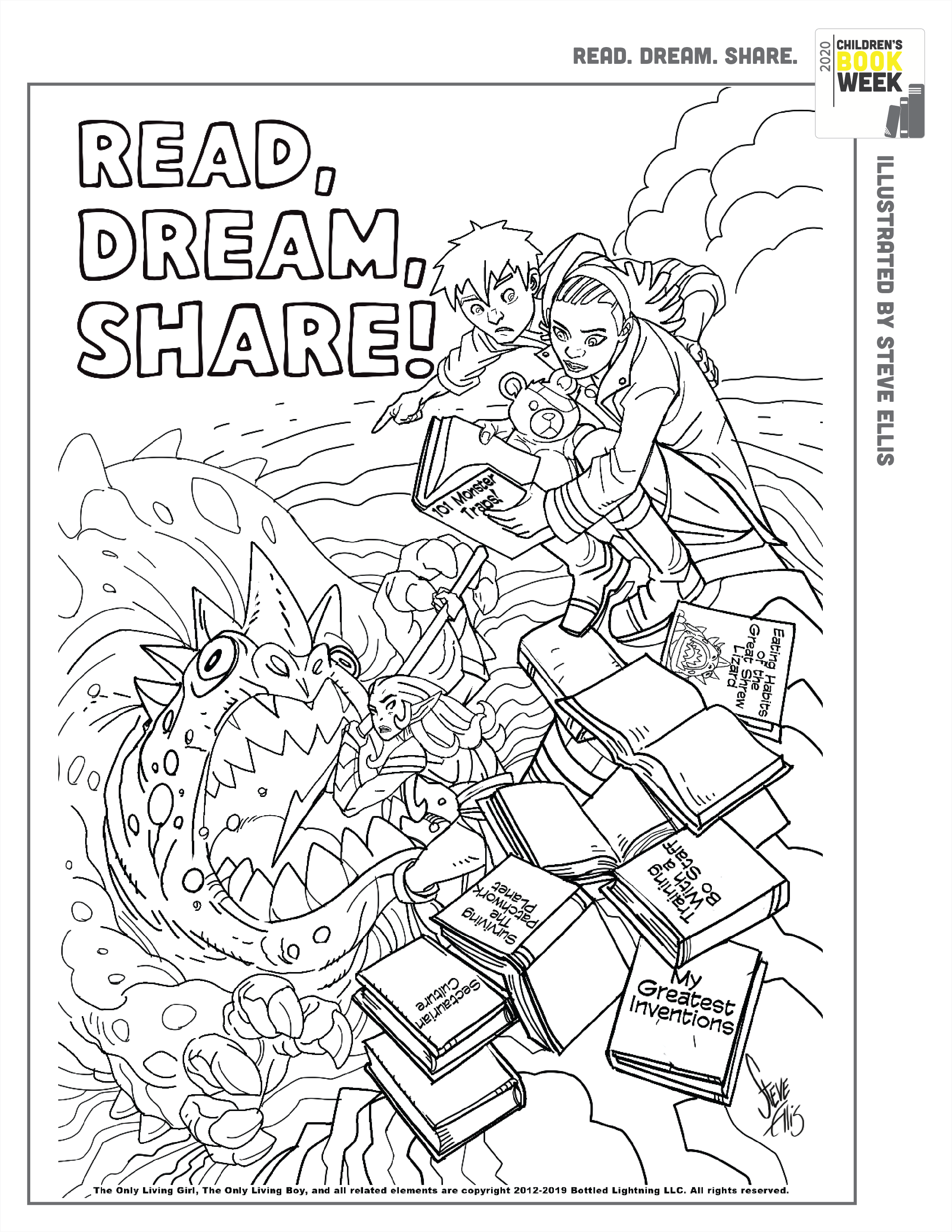 Coloring book pages â every child a reader