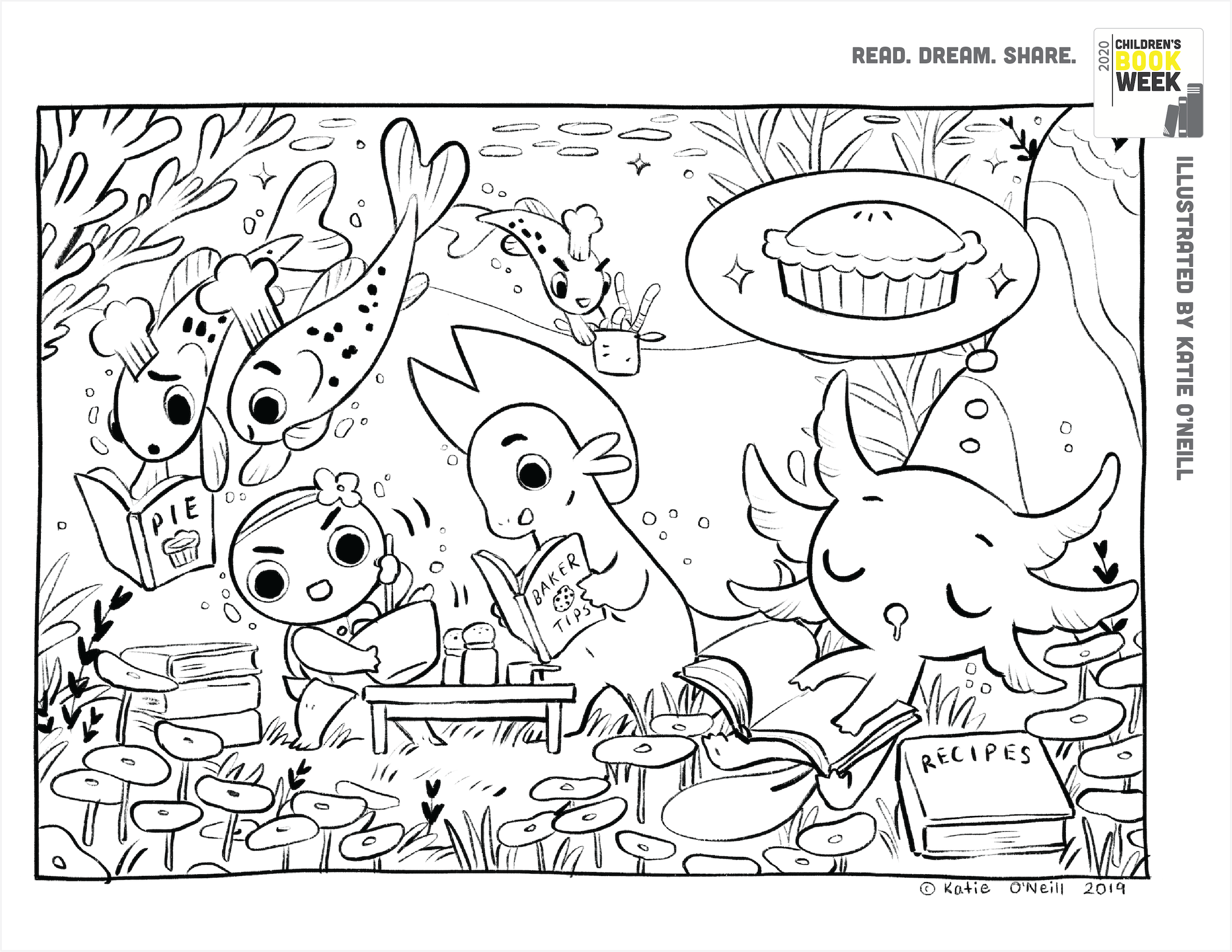 Coloring book pages â every child a reader