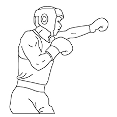 Top boxing coloring pages for your naughty kid