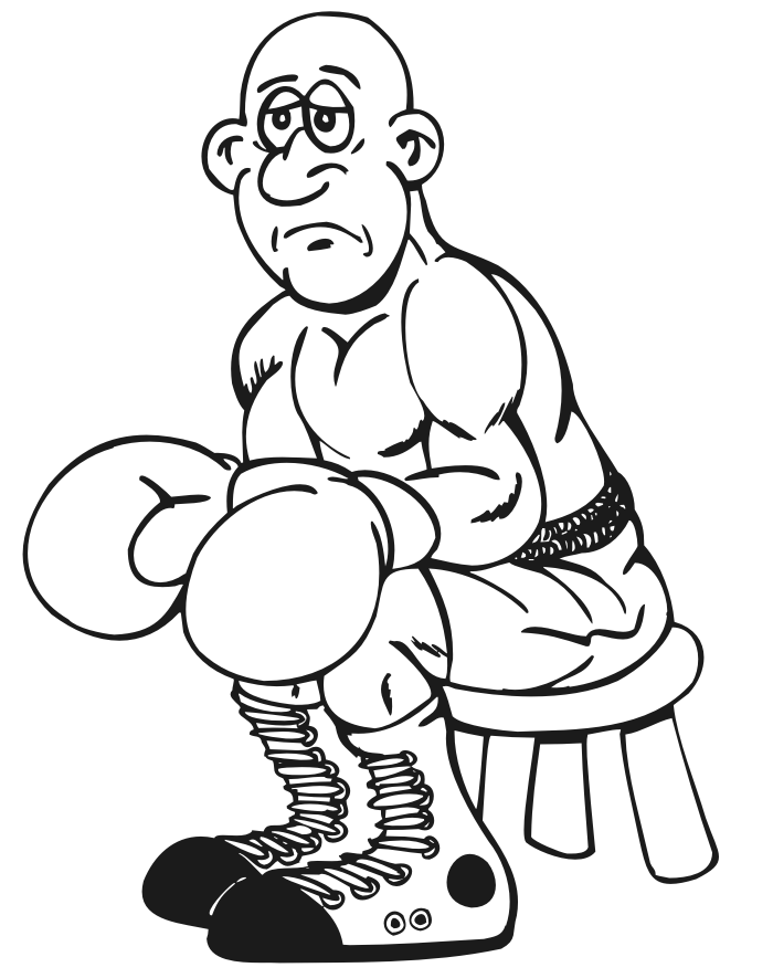 Summer olympics coloring page boxing coloring page