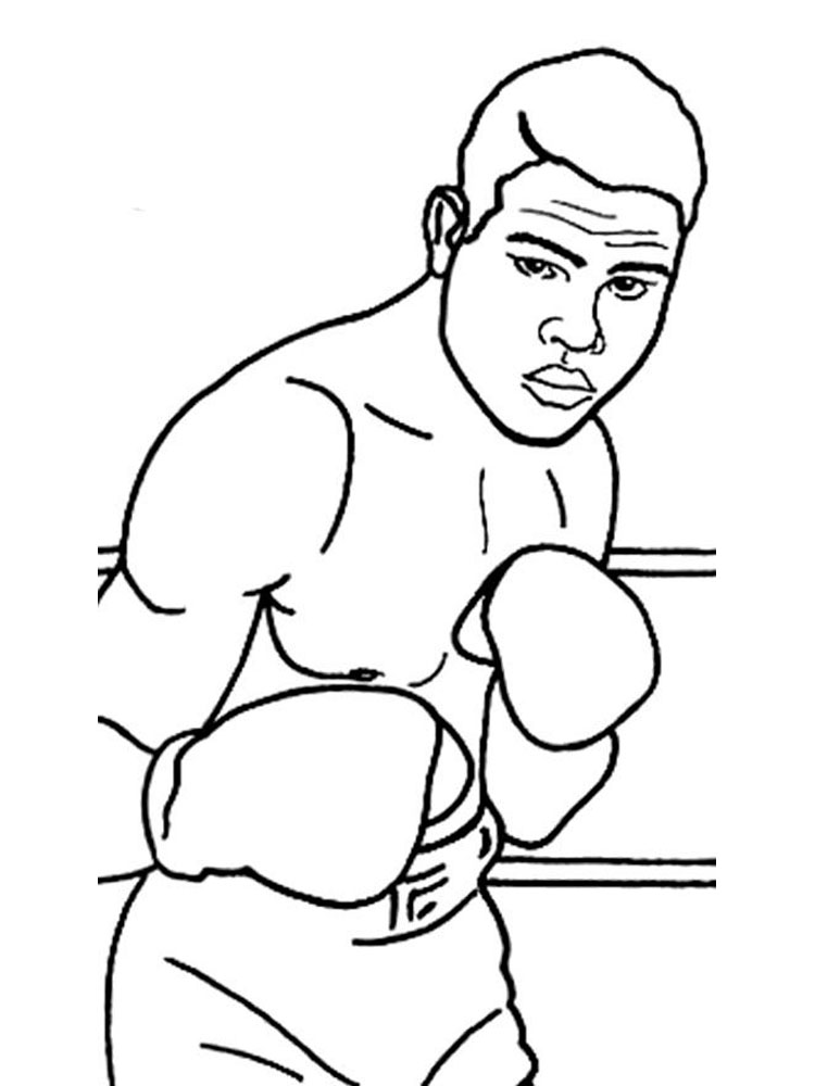 Coloring pages boxing coloring pages