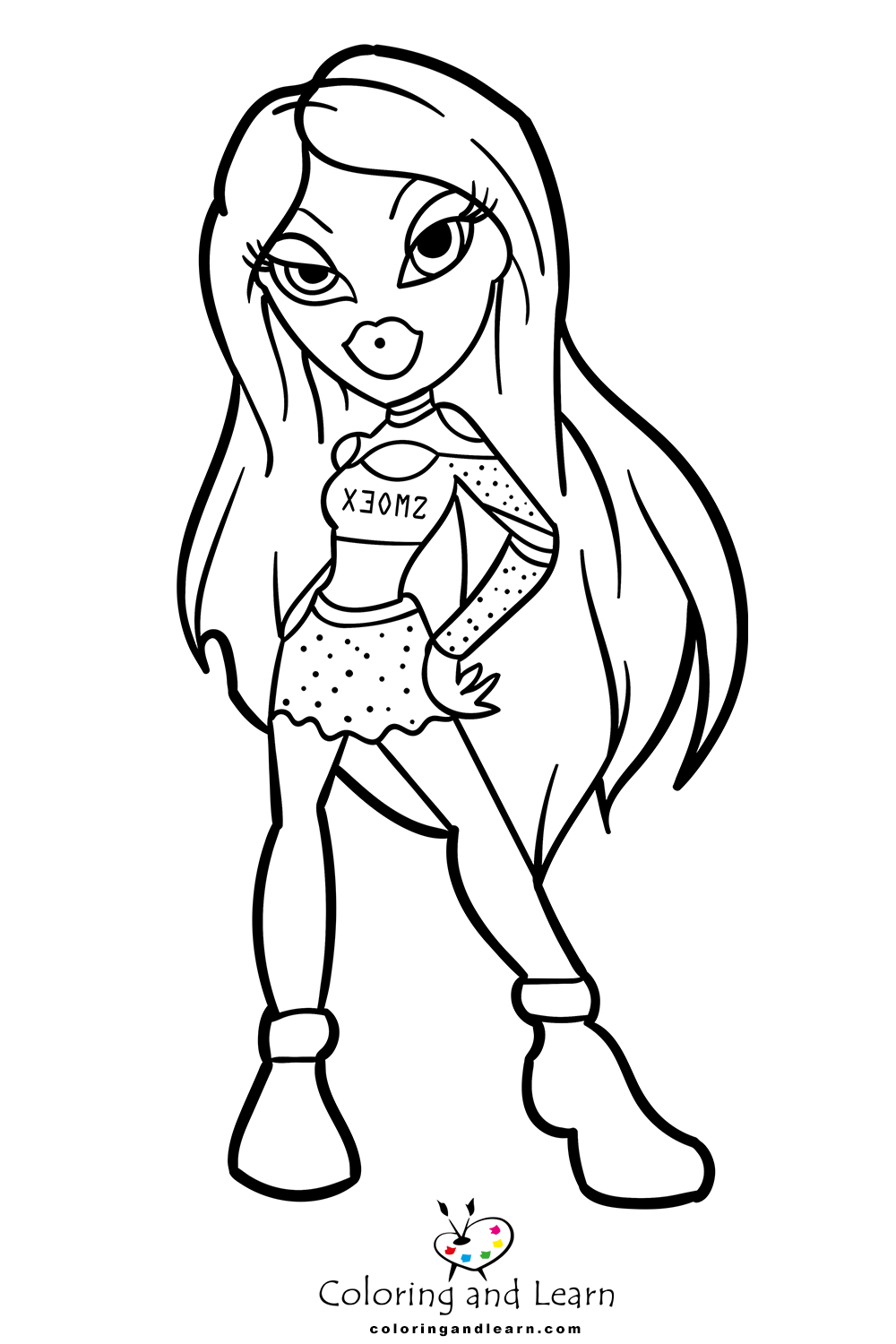 Bratz coloring pages