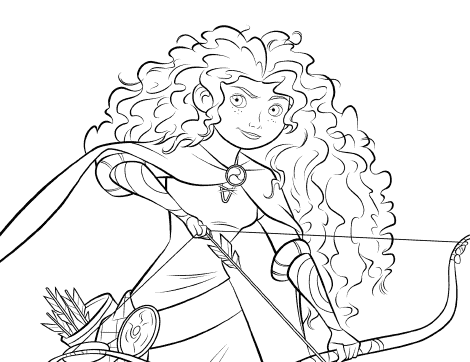 Plimentary brave movie coloring pages