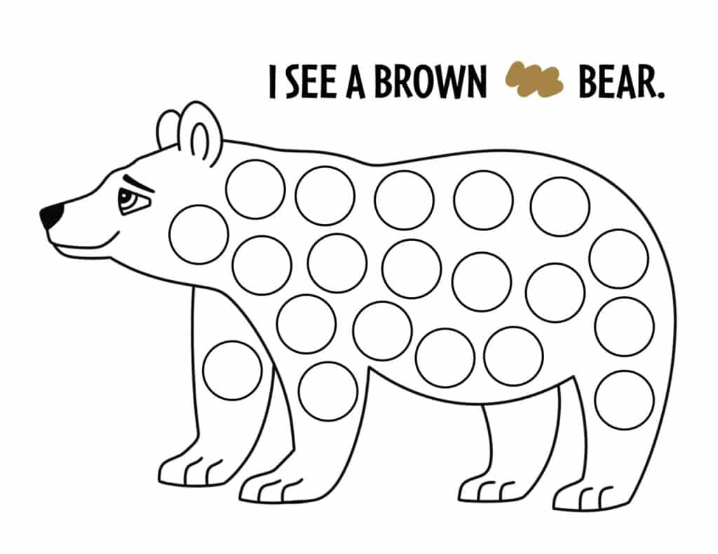 Brown color activities and worksheets for preschool â the hollydog blog