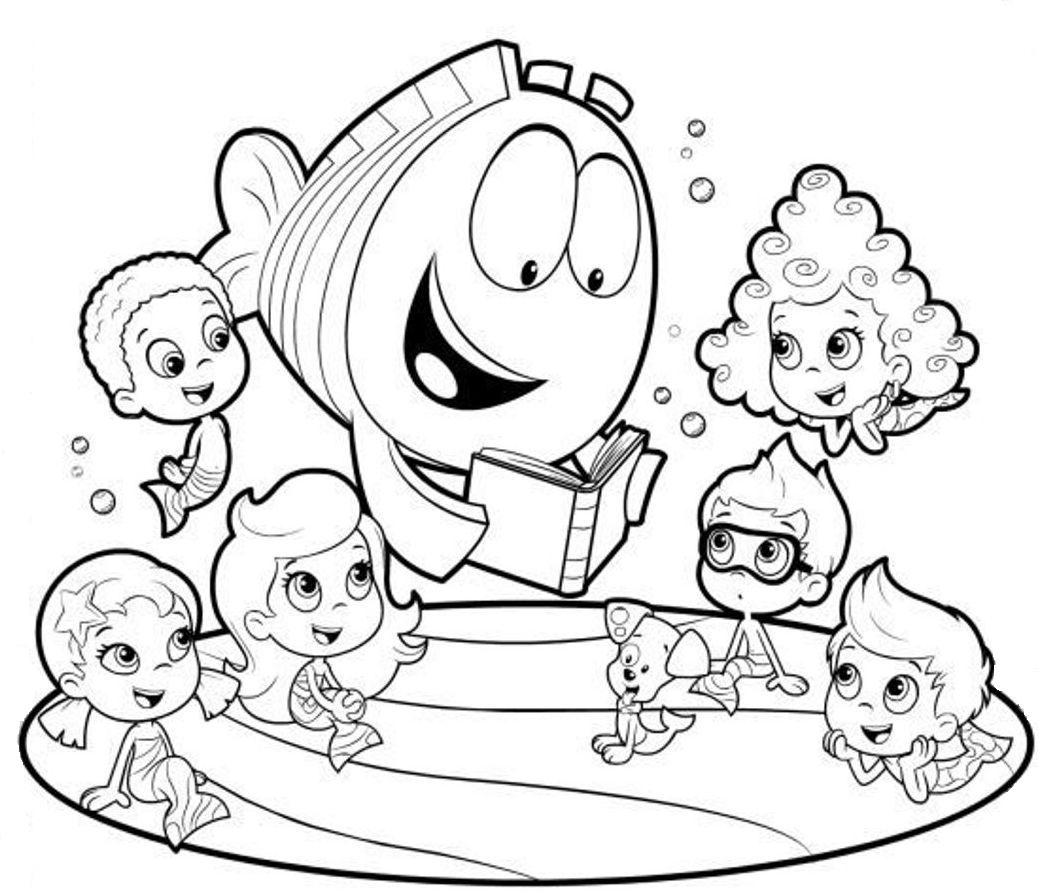 Coloring pages bubble guppy coloring pages