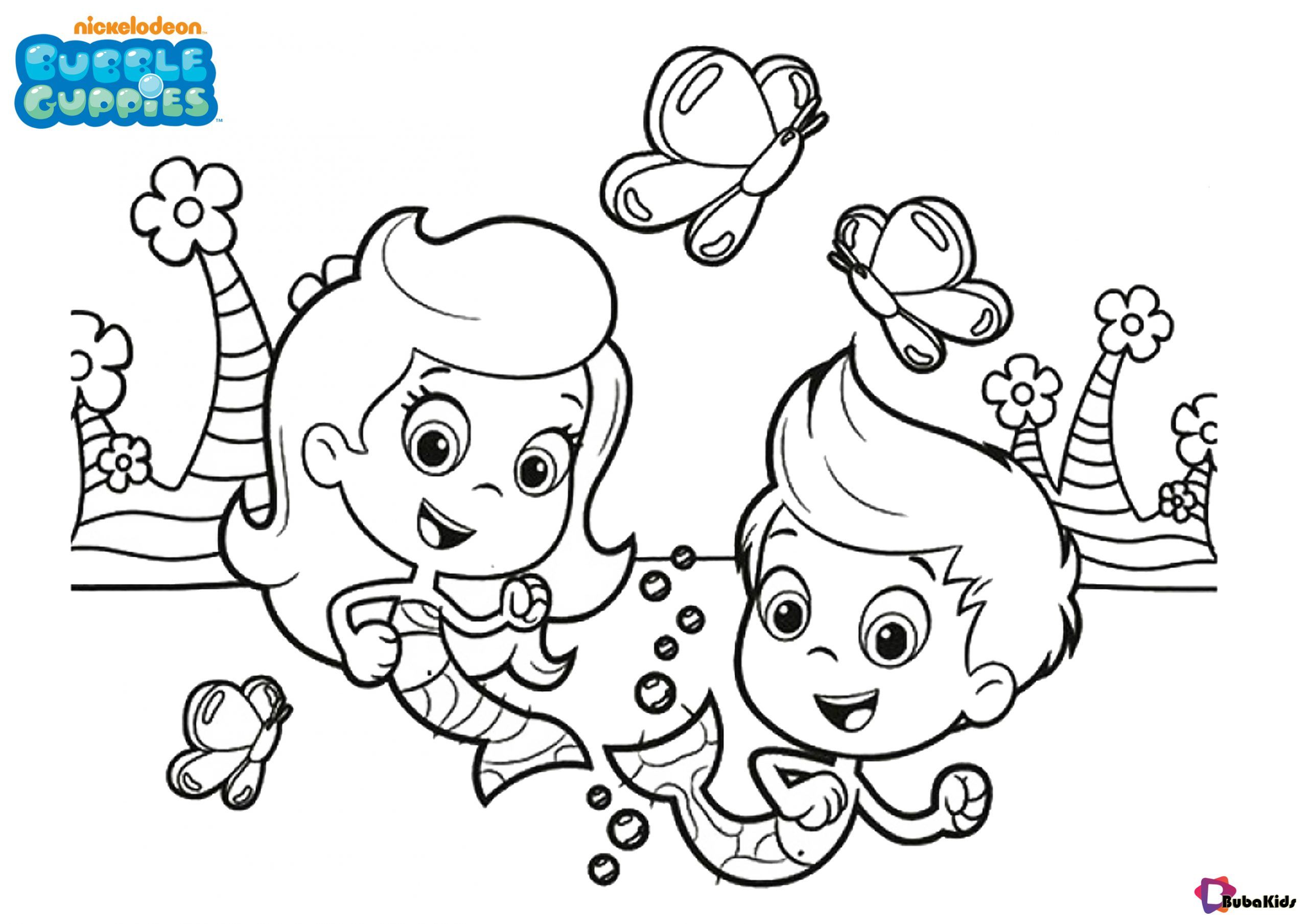 Easy and printable bubble guppies colouring pages for kids collection of cartoon â bubble guppies coloring pages cartoon coloring pages princess coloring pages