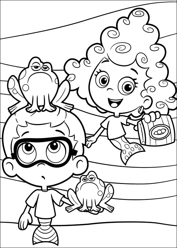 Bubble guppies coloring pages