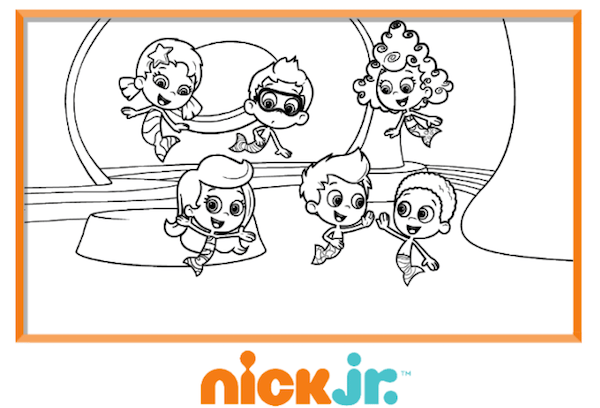 Bubble guppies super guppies coloring sheets