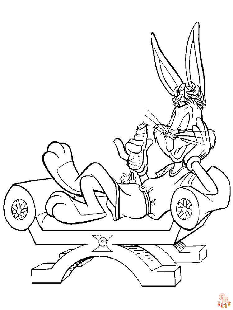 Cute bugs bunny coloring pages free