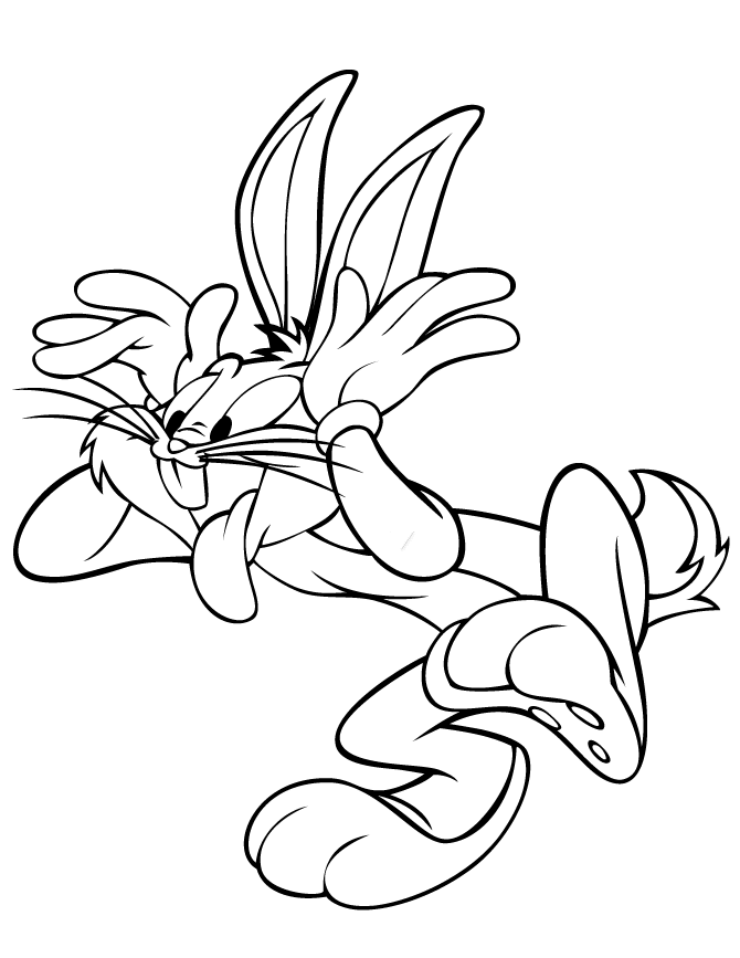 Bugs bunny coloring pages printable for free download