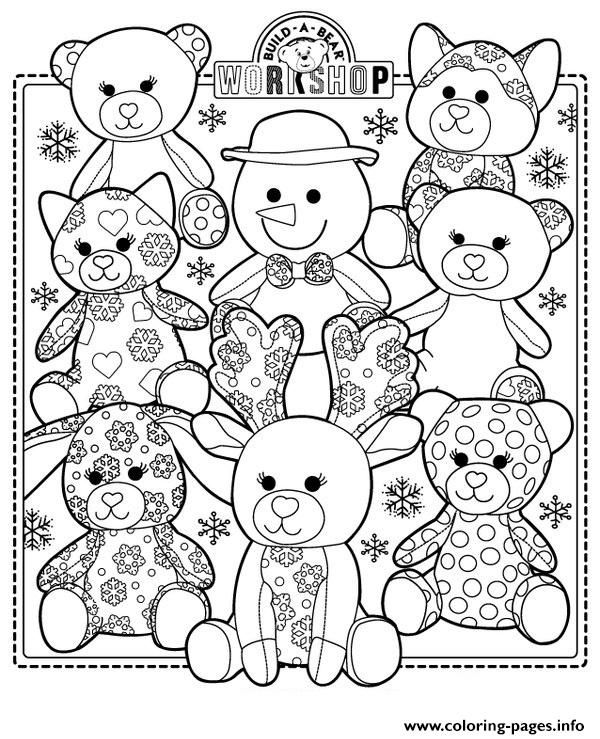 Build a bear coloring page printable bear coloring pages free coloring pages cat coloring book