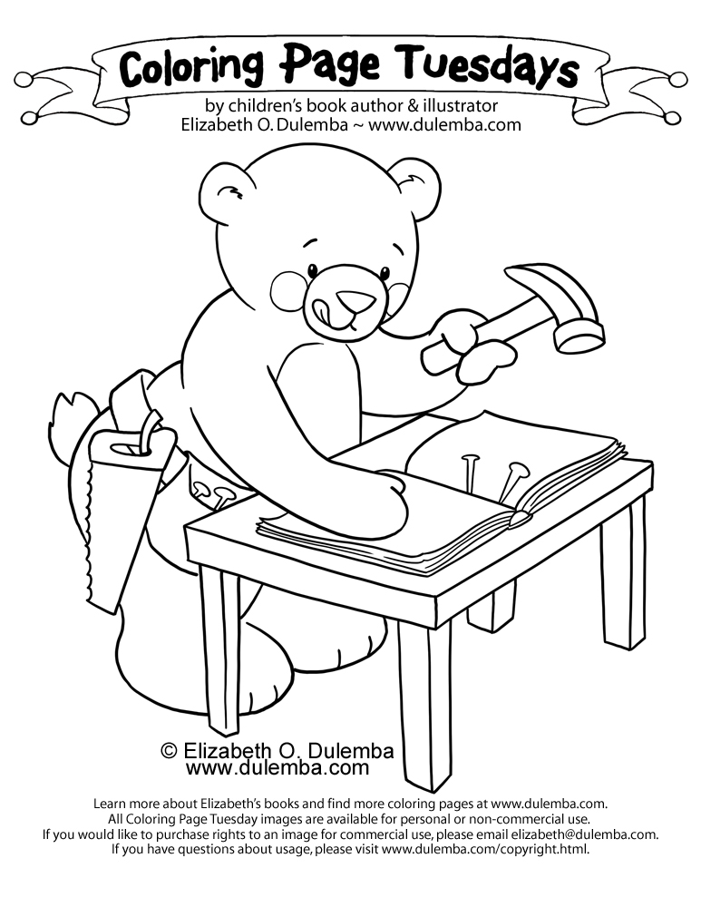 Coloring page tuesday