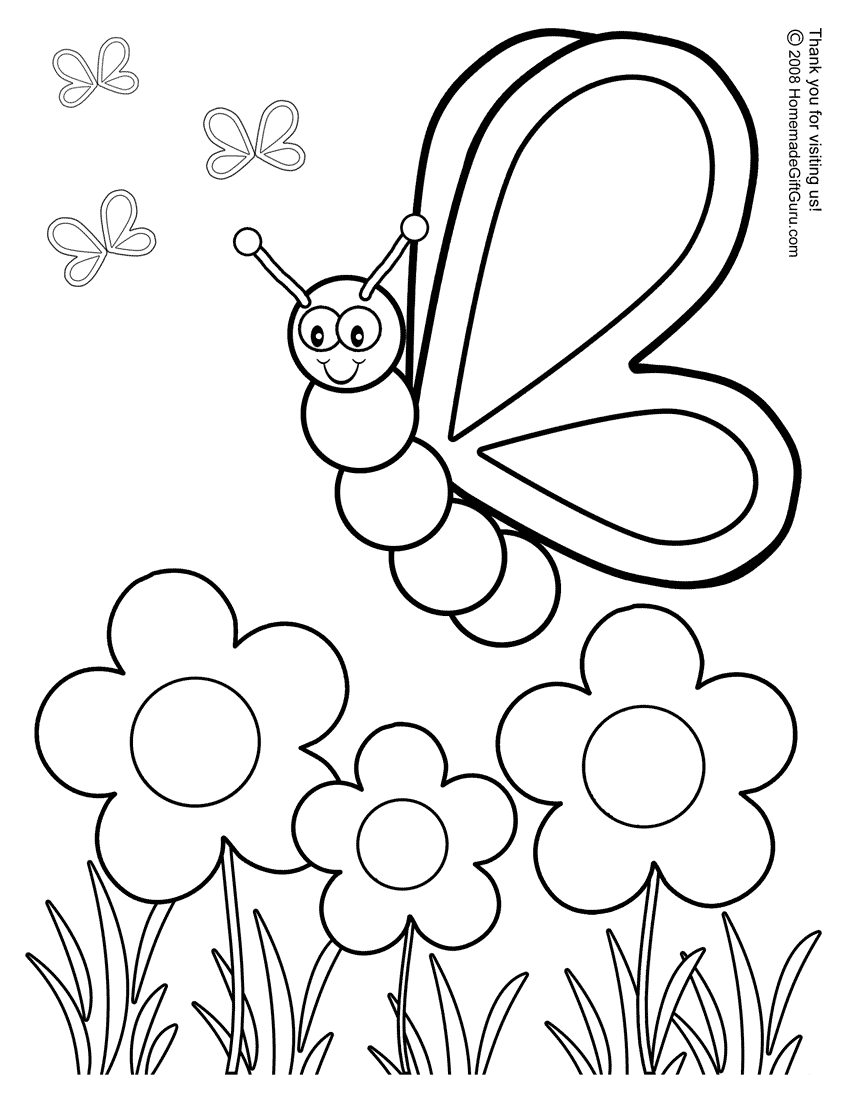 Silly butterfly coloring page butterfly coloring page bug coloring pages spring coloring sheets