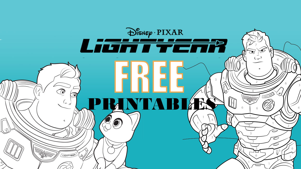 Lightyear coloring pages and printable activity sheets
