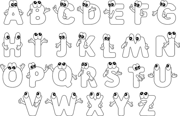 Alphabet coloring pages images stock photos d objects vectors