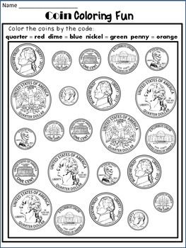 Money worksheets coin identification worksheets and poster money worksheets money math money kindergarten