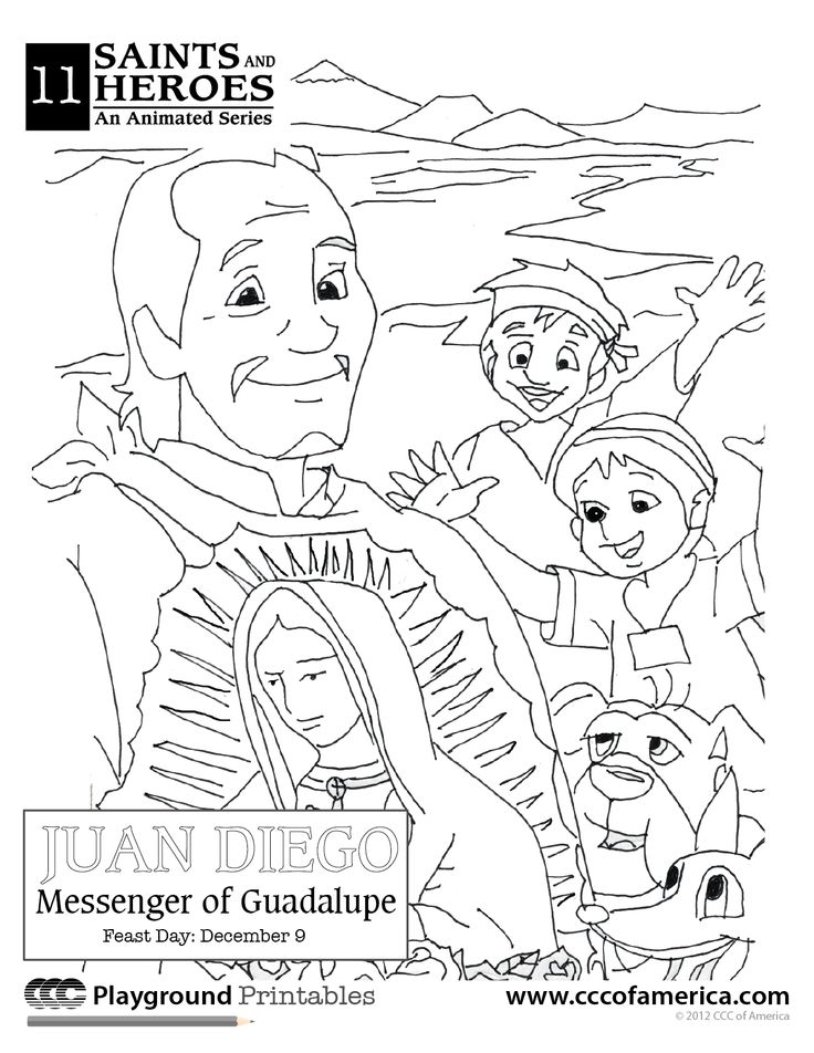 Saint juan diego coloring page catholic coloring coloring pages catholic coloring sheets