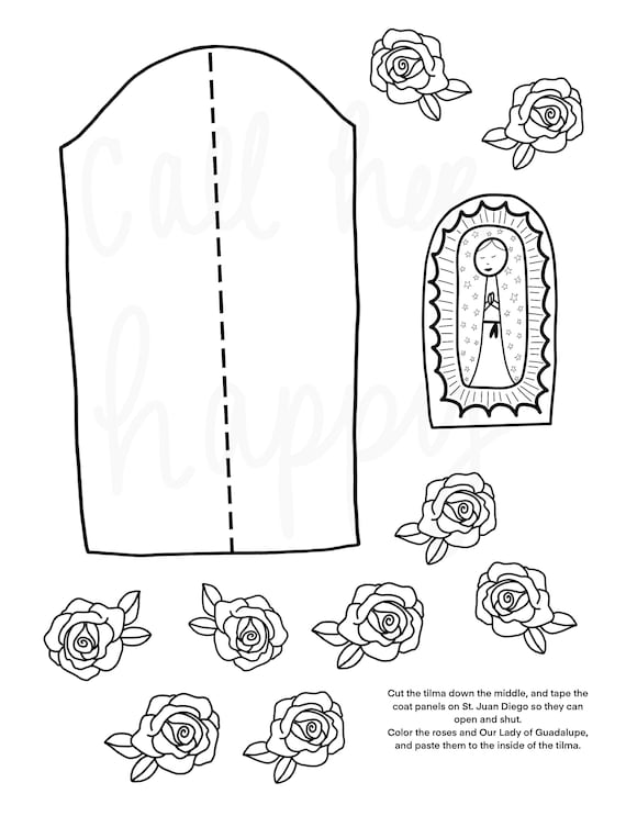 St juan diego guadalupe printable coloring page sheet lazy liturgical year catholic resources for kids feast day prayer activities jesus