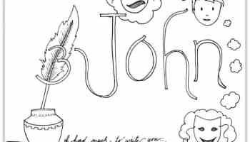 John bible book coloring page