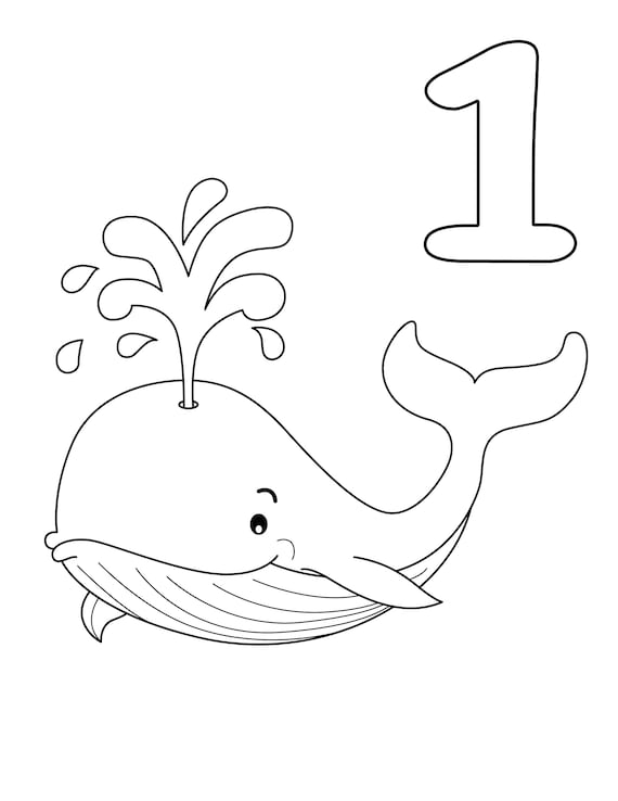 Numbers coloring pages numbers