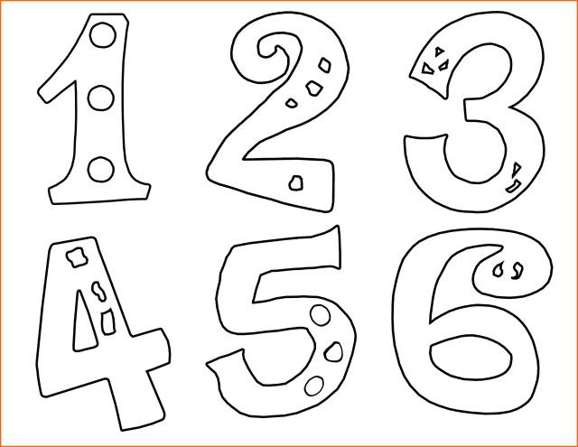 Inspired picture of numbers coloring pages