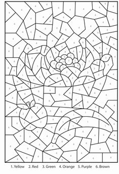 Color by number adult ideas color by numbers color by number printable coloring pages