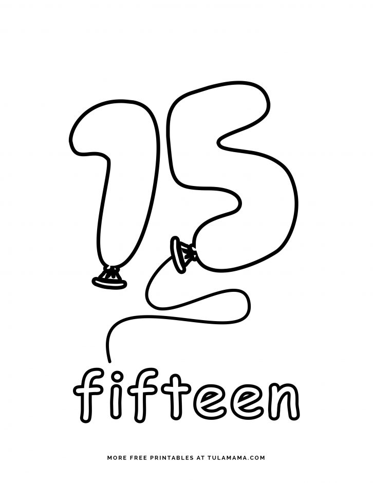 Free cute number coloring pages for fun learning