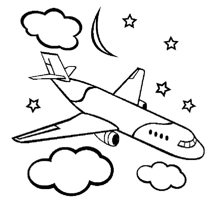 Airplane coloring pages